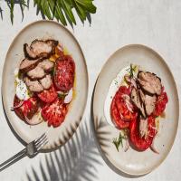Grilled Rosemary Lamb with Juicy Tomatoes image