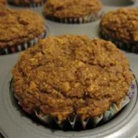 Whole Wheat Pumpkin Muffins with Oat Bran and Flaxseed_image
