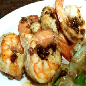Boiled Shrimp With Spicy Butter Sauce_image