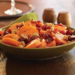 Sweet Potatoes with Walnuts and Cranberries image