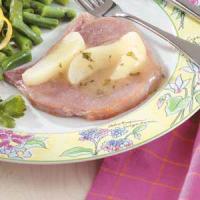 Pear-Topped Ham Steak image