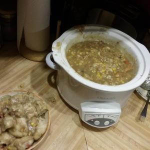 Slow Cooker Turkey Soup with Dumplings_image