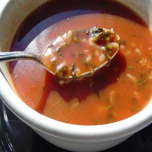 Tomato Florentine Rice Soup image