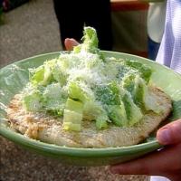 Piadine with Caesar Salad and Roasted Garlic Paste_image