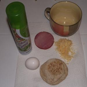 Microwave Egg & Toasted Muffin Sandwich image