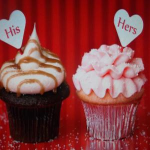 HIS AND HERS CUPCAKES image