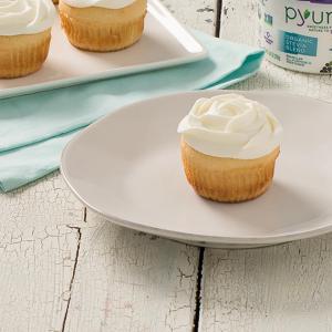 Vanilla Cupcakes with Vanilla Whipped Cream Frosting image