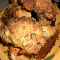 Oven Fried Corn Muffin Chicken image