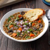 Pressure-Cooker Greek-Style Lentil Soup image