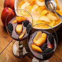 Peaches in Red Wine image