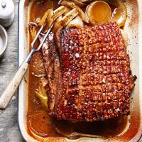 Crispy roast pork belly image