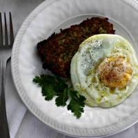 Zucchini Fritters with Fried Egg_image