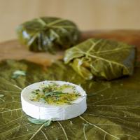 Goat Cheese in Grape Leaves_image