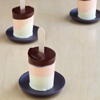Chocolate Candy Corn Pudding Pops image