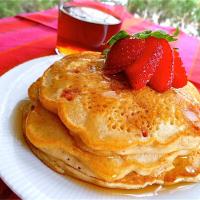 Strawberry Vanilla Pancakes image
