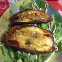 Eggplant Salad With Miso Ginger Dressing_image