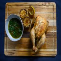Salt and Pepper Roast Chicken with Lemon Dressing image