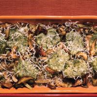 Swiss Chard Ricotta Gnudi with Fall Mushrooms image