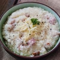 Slow Cooker Crock Pot Ham and Cheese Grits Recipe_image