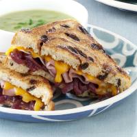 Grilled Prosciutto-Cheddar Sandwiches with Onion Jam image