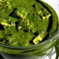 Spinach with cottage cheese_image