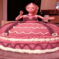 Barbie Doll Birthday Cake image