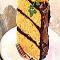 Orange-Almond Cake with Chocolate Icing Recipe_image