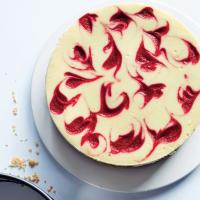 Almond-Crust Raspberry Cheesecake image
