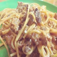 Sweet Italian Sausage And Mushroom Spaghetti image