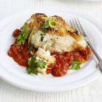 Stuffed chicken with lemon, capers & chilli image