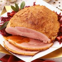 Roasted Ham with Red Cabbage_image
