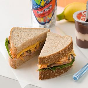 Creamy and Crunchy Ham Sandwich image