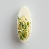 Watercress-Horseradish Deviled Eggs image