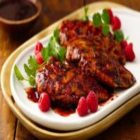 Grilled Chicken with Raspberry Chipotle Glaze image
