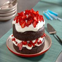 Chocolate Cake with Whipped Cream and Berries_image
