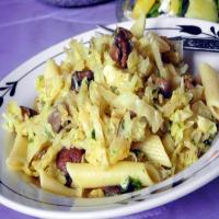 Penne With Cabbage and Mushrooms image