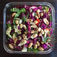 Spicy Asian Slaw with Honey Roasted Peanuts_image