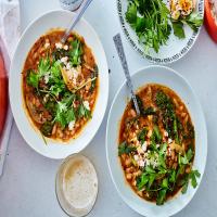 Spicy White Bean Stew With Broccoli Rabe image