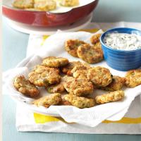 Zucchini Patties with Dill Dip_image