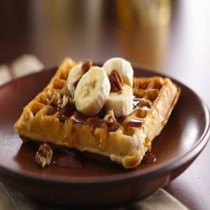 Gluten-Free Banana Pecan Waffles_image