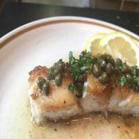 Lingcod with Brown Butter, Honey, and Capers_image