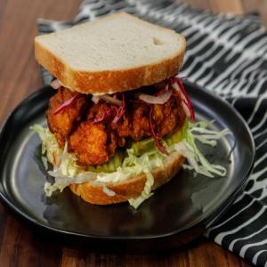 Nashville Hot Chicken Sandwiches with Fennel Slaw and Iceberg Lettuce image