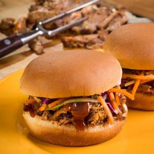 Barbecued Pulled Pork with Sweet & Sour Slaw image