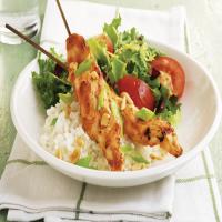 Easy Chicken Skewers with Peanut Sauce_image