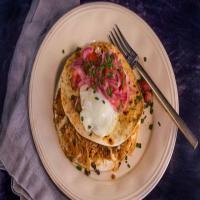 Bobby Flay's Bacon and Hash Brown 'Quesadilla' with Eggs_image