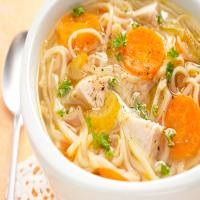 Hairy Bikers' chicken noodle soup recipe_image