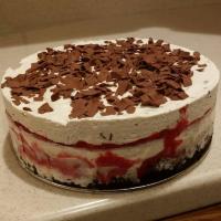 Cranberry Ice Cream Swirl Cake image