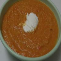 Creamy Carrot, White Bean, and Pear Soup image