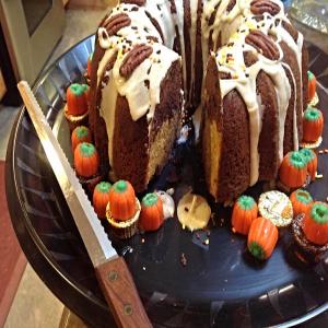 PUMPKIN BROWNIE POUND CAKE W/ BUTTER GLAZE_image