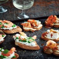 Lobster Crostini with Buttery Tomato & Champagne Sauce Recipe - (4.5/5) image